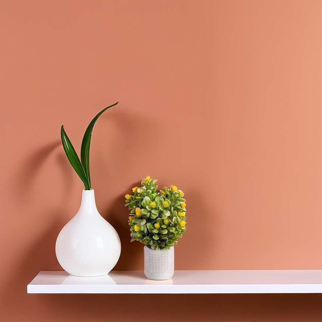 Artificial Plants for Home Decor with Pot Yellow Flowers & Grass Balls Aesthetic Room Decor Items for Living Room, Bedroom | Fake Plants for Office, Reception, Tabletop (RV-AP6) - Image 2