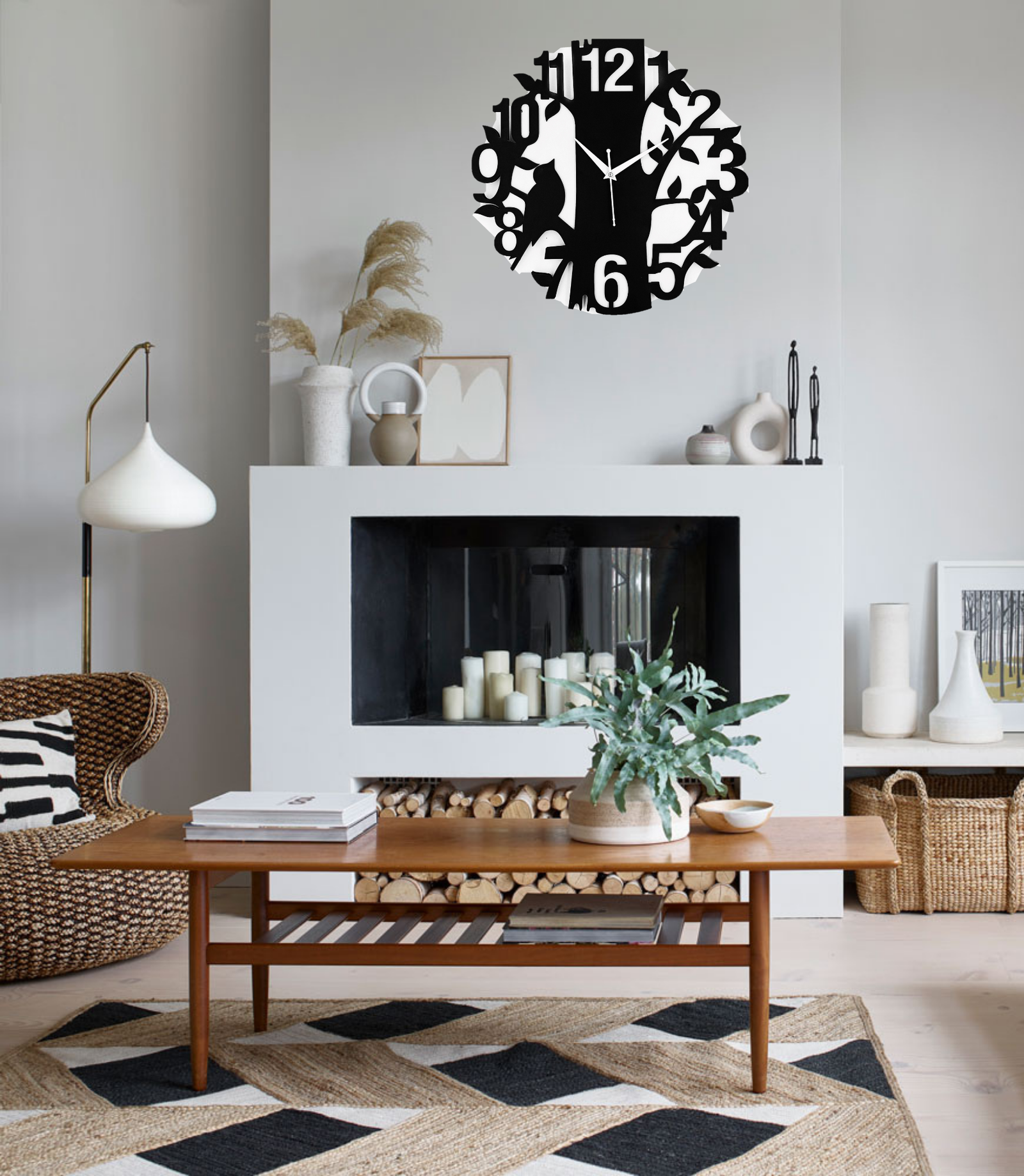 Wooden Silent Non-Ticking Wall Clock for Home Stylish Latest Designer Wall Clock for Home Living Room Bedroom Office Hall