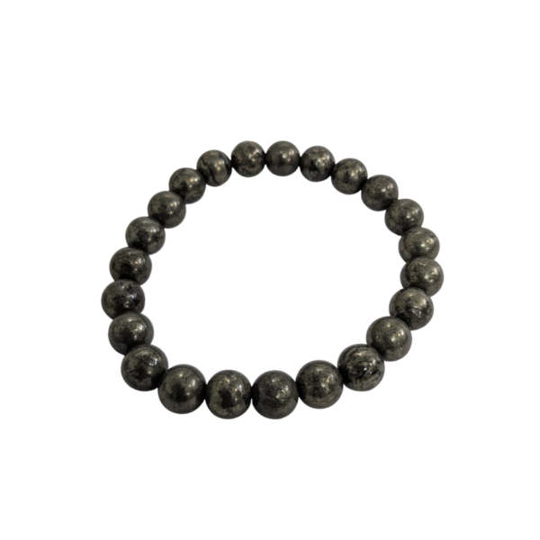 Pyrite Bracelet for Women Men's Gifts - Protection Healing Crystal Bracelet - 8mm Gemstone Beaded Adjustable